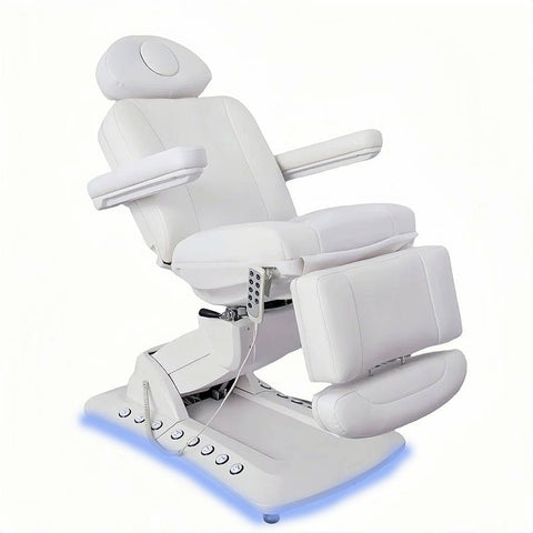 Greenlife ® Ageless 360° Swivel Electric 4 Motors Beauty Eyelash SPA Facial Chair / Table / Bed with build in foot control & Handheld Controler - GreenLife - Electric Beauty Bed