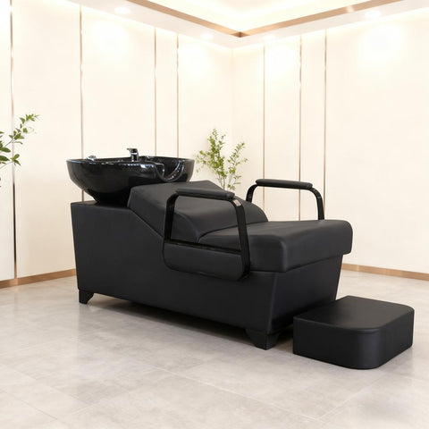 Shampoo Unit Chair with Ceramic Basin UPC Certified Check Valve - GreenLife - Shampoo Unit