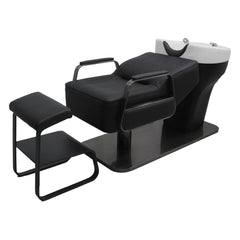 SalonLand Unit semi-reclining Bed Ceramic deep basin for hair Back wash