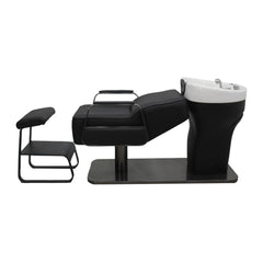 SalonLand Unit semi-reclining Bed Ceramic deep basin for hair Back wash