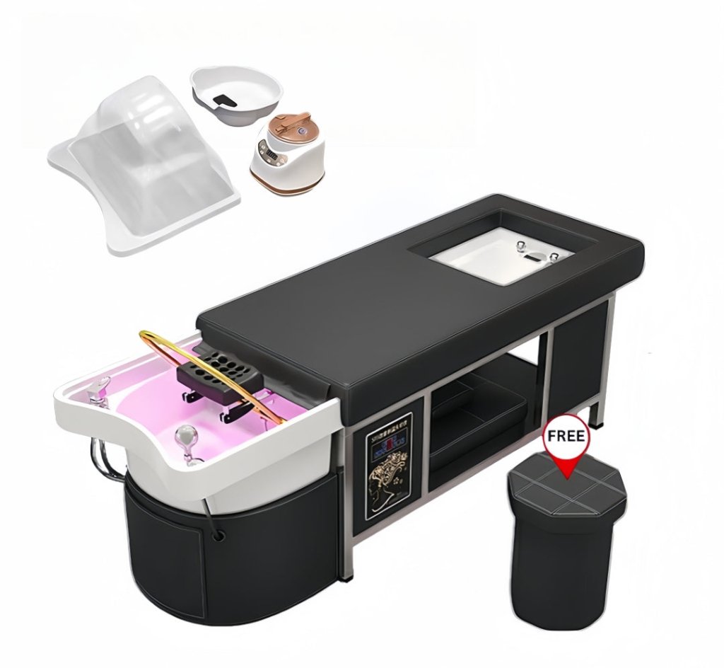 Greenlife High grade Thai Japanese Head Spa Bed with Backwash Shampoo Sink or with Foot Bath - GreenLife - Shampoo Unit