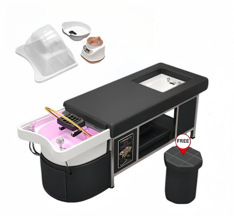 Greenlife High grade Thai Japanese Head Spa Bed with Backwash Shampoo Sink or with Foot Bath - GreenLife - Shampoo Unit