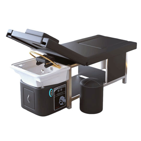 SalonLand High - grade Thai Head SPA Shampoo Bed with Ceramic Basin & Power lift backrest & foot bath - GreenLife - Shampoo Unit