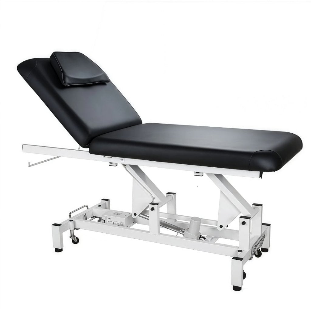 Silverfox ® 2 - Motor Electric Massage Table Power Lifing Back Physiotherapy Treatment Bed for RMT Physical Therapy 2212A - GreenLife - Electric Massage Bed
