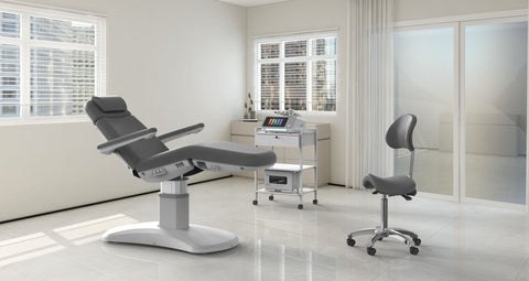 Silverfox 4 Motors Electric Facial Bed Chair Dark Grey 2270FB - GreenLife - Electric Beauty Bed