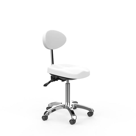 Silverfox Rolling Stool with Back Support 1025E - GreenLife - stool
