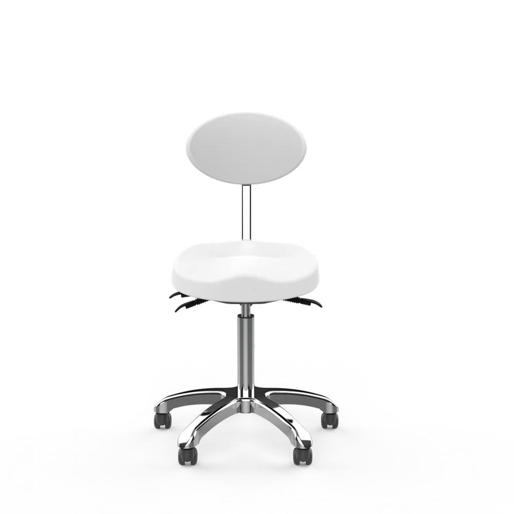Silverfox Rolling Stool with Back Support 1025E - GreenLife - stool