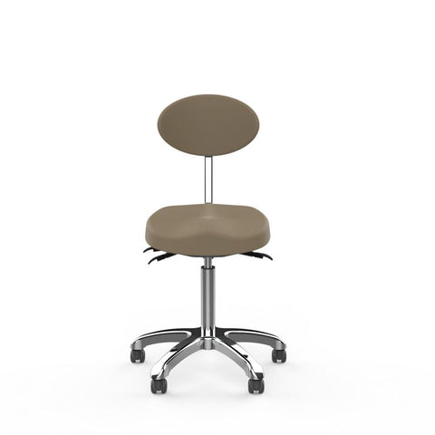 Silverfox Rolling Stool with Back Support 1025E - GreenLife - stool