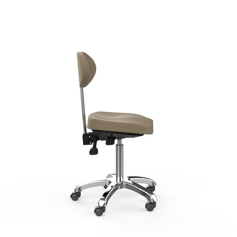 Silverfox Rolling Stool with Back Support 1025E - GreenLife - stool
