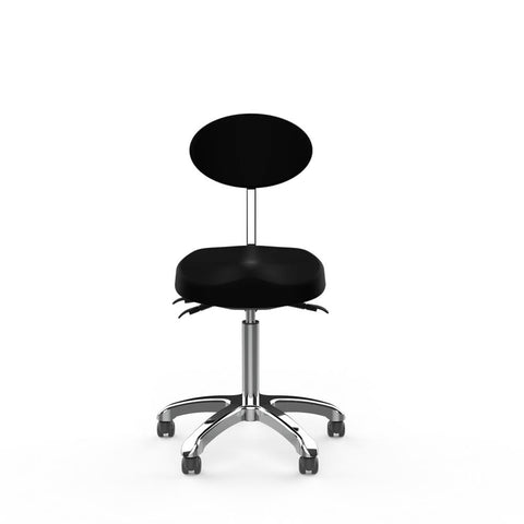 Silverfox Rolling Stool with Back Support 1025E - GreenLife - stool