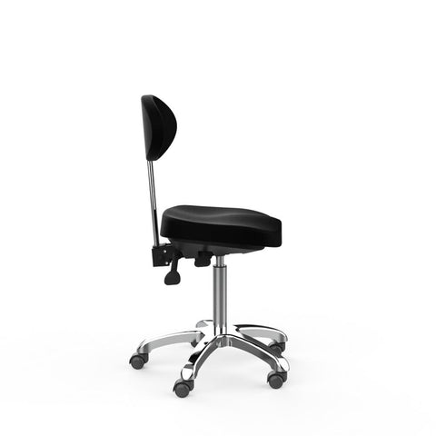 Silverfox Rolling Stool with Back Support 1025E - GreenLife - stool