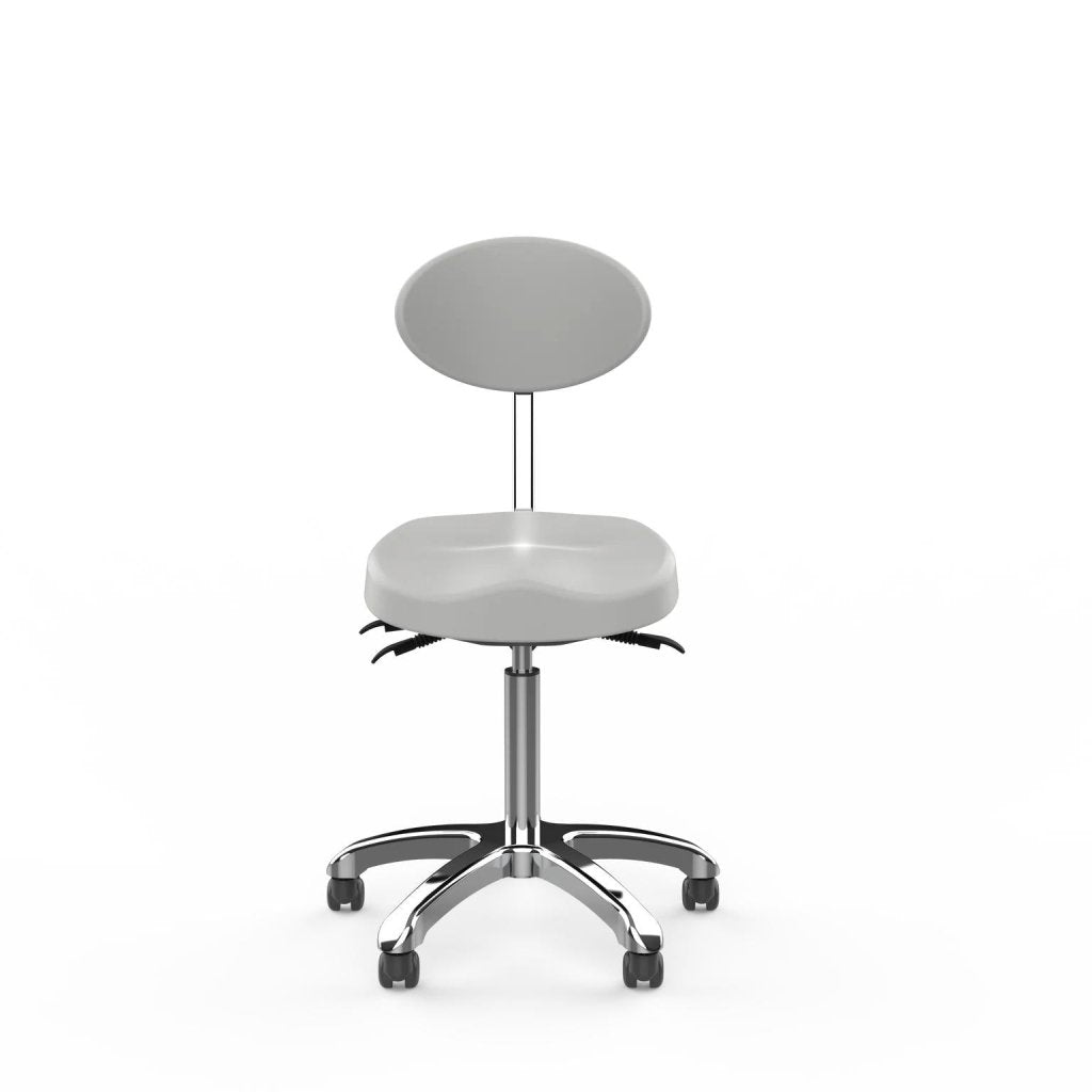 Silverfox Rolling Stool with Back Support 1025E - GreenLife - stool