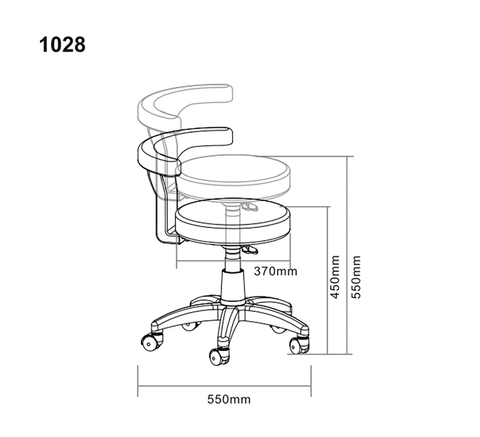 Silverfox Stool Chair 1028 - GreenLife - Stool