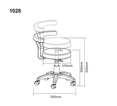 Silverfox Stool Chair 1028 - GreenLife - Stool
