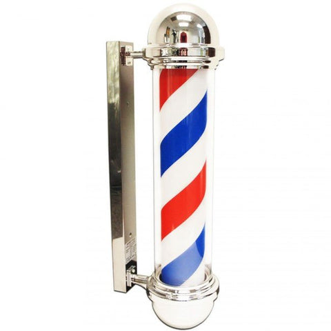 LED Blue Red Stripes Rotating Barber Shop Pole 47in - BP 842 - GreenLife - Barber Pole