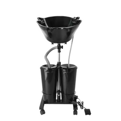 Portable Shampoo Bowl with Water Pump Drain Sprayer Hose and Bucket Hair Portable Sink Adjustable Washing Shampoo Basin