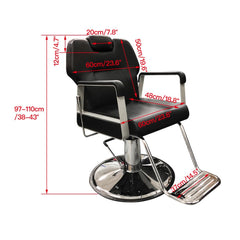 Greenlife Choice Modern Recline Salon Barber Chair - BC 751  Specifications - GreenLife - Barber Chair