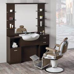 Salon Ambience ®️Italian Barber Chair for Hairdresser SH/279-6 - Made in Italy