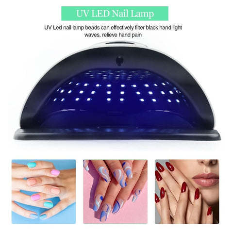 280W X11 MAX UV LED Nail Lamp UV Light Nail Dryer for Nails Gel Polish , Auto Sensor, Professional Nail Light UV Nail Lamp for Gel Nails - GreenLife - 