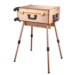 24 inches Makeup Rolling Case with LED Lamp and Bluetooth speaker - GreenLife - Makeup Case