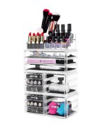 Acrylic Makeup Organizer case - GreenLife-Beauty Supplies