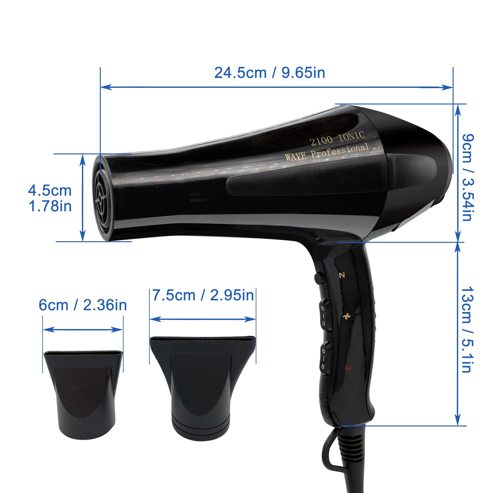 Professional Hair Dryer for Salon 2100W Greenlife CA 10.99