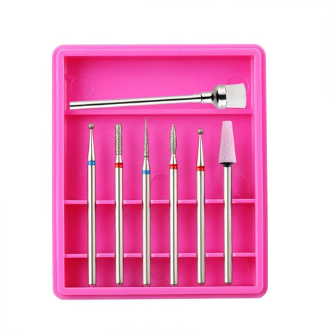 7 Pcs Nail Drill Bits Kit - GreenLife-Manicure Supplies