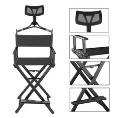 Portable Director Makeup Chair with Head Rest