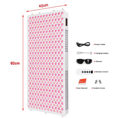 PRO600 432Pcs dual Chips half body 8/9 Waves Led Red Light Therapy Machine Panel