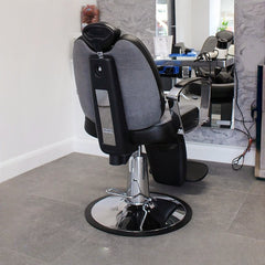 Luca Rossini ®️Figaro Barber Chair with Aluminium Armrests LR/BC650