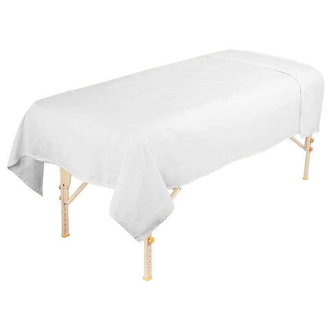Drap plat pour table de massage en flanelle
