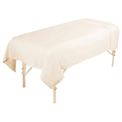 Drap plat pour table de massage en flanelle