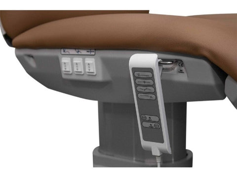 Silver Fox 4 Motors Electric Facial Chair Dark Grey (2270FB) - GreenLife - Electric Massage Bed