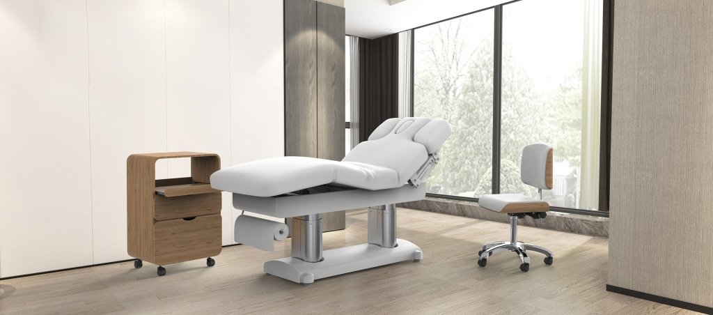 masa Professional Electric Massage Bed 2249-WHT - Greenlife - CA