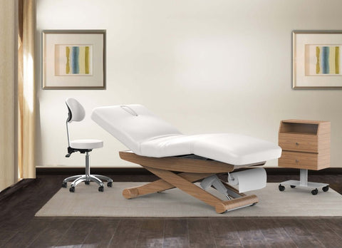 Silverfox 3 - motor Professional Wooden Electric Massage Table / Facial Bed (Silver Fox 2256B) - GreenLife - Electric Massage Bed