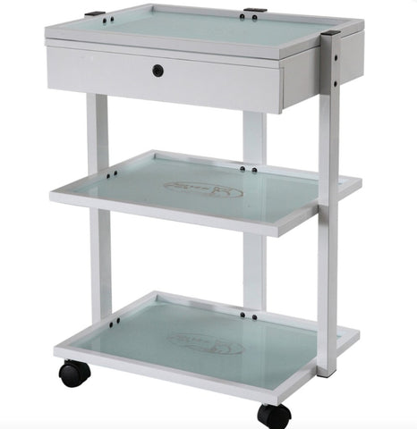 Silverfox Beauty Trolley with Locking Drawer 1040A - GreenLife - Trolley