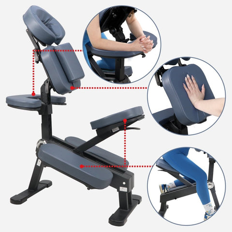 Master Massage - Master Massage Gymlane Portable Massage Chair Royal Blue - GreenLife - Massage Chair