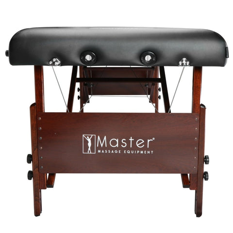 Master Massage 30inch DEL RAYPortable Massage Table Package (Black Color) with Ambient Light System - GreenLife - Massage Tables