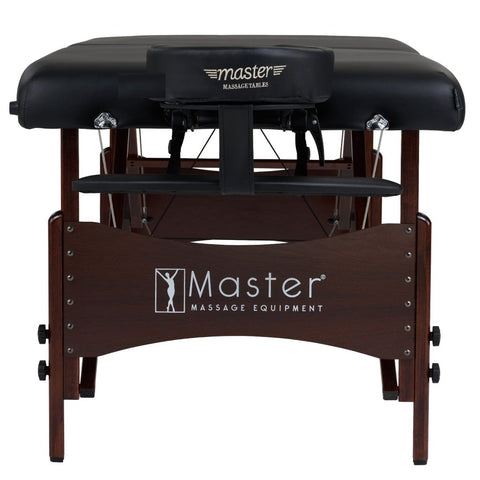 Master Massage 30'' Roma II Portable Massage Table Deluxe Package with Ambient Light System - GreenLife - Massage Tables