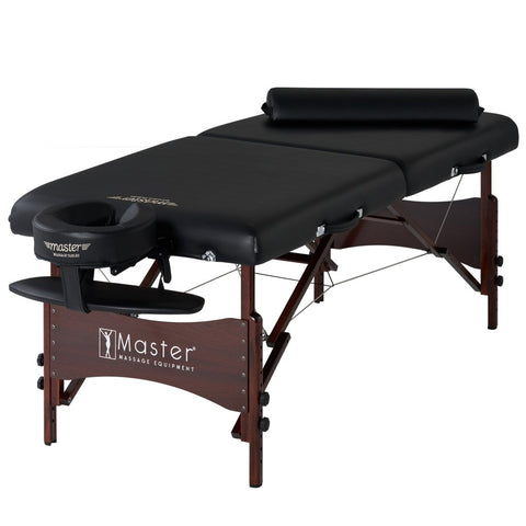 Master Massage 30'' Roma II Portable Massage Table Deluxe Package with Ambient Light System - GreenLife - Massage Tables