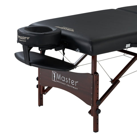 Master Massage 30'' Roma II Portable Massage Table Deluxe Package with Ambient Light System - GreenLife - Massage Tables