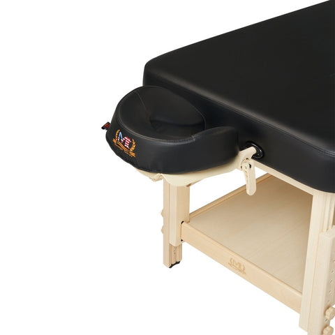 Master Massage 30" Harvey Tilt Stationary Massage Table two section Tilting Backrest Spa Salon Bed - Black - GreenLife - Stationary Massage Table