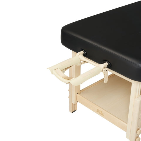 Master Massage 30" Harvey Tilt Stationary Massage Table two section Tilting Backrest Spa Salon Bed - Black - GreenLife - Stationary Massage Table