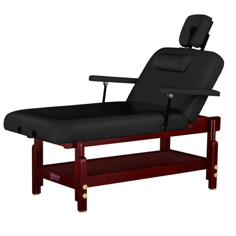 Master Massage 31" MONTCLAIR™ Stationary Massage Table Package with Lift Back Action & MEMORY FOAM - GreenLife - Massage Tables