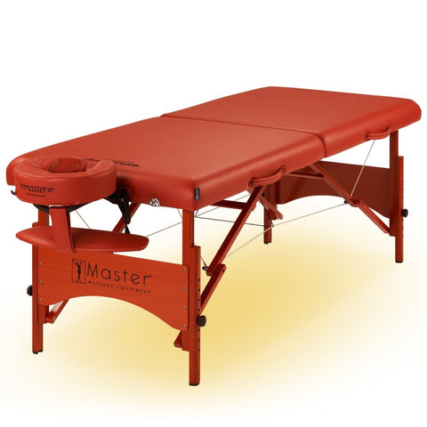 Master Massage 28inch FAIRLANEPortable Massage Table Package with Ambient Light - GreenLife - Massage Tables