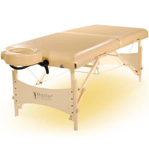 Master Massage 30inch BalboaPortable Massage Table NO - Frills Package with Ambient Light - GreenLife - Massage Tables