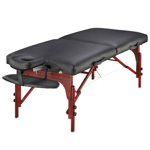 Master Massage 31inch MontclairPortable Massage Table Package (Black) with Ambient Light System - GreenLife - Massage Tables