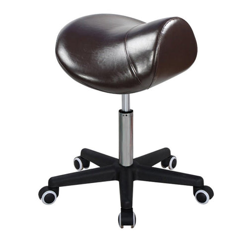 Master Massage Ergonomic Swivel Saddle Stool, Posture Chair with a Durable Pneumatic Hydraulic Lift (Rich Coffee Color) - GreenLife - Massage Chair