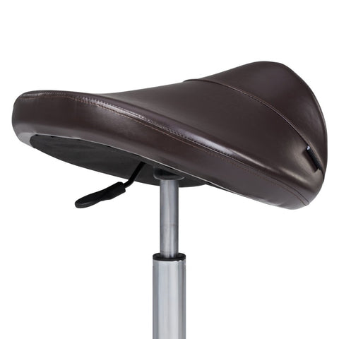 Master Massage Ergonomic Swivel Saddle Stool, Posture Chair with a Durable Pneumatic Hydraulic Lift (Rich Coffee Color) - GreenLife - Massage Chair