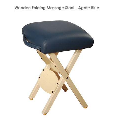 Master Massage Wooden Portable Folding Massage Stool - Lightweight Wood Foldable Tattoo Stool - GreenLife - Massage Chair